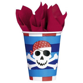Amscan Pirate Treasure Party Cup White/Blue/Red (One Size)