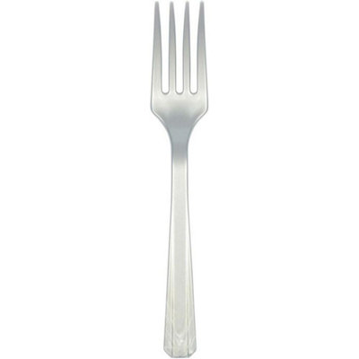 Amscan Plastic Disposable Forks (Pack Of 20) Silver (One Size) Price Comparisons | Compare The Build