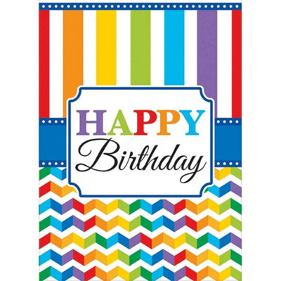 Amscan Plastic Happy Birthday Party Table Cover Multicoloured (One Size)