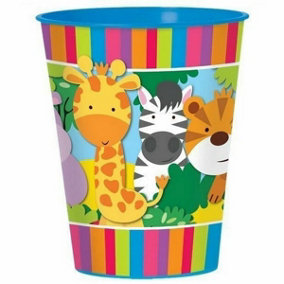 Amscan Plastic Jungle Animals Party Cup Multicoloured (One Size)