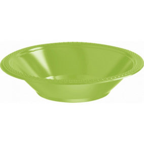 Amscan Plastic Party Bowls (Set Of 20) Kiwi Green (One Size)