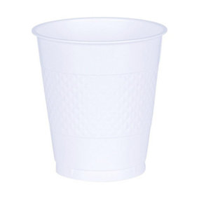 Amscan Plastic Party Cup (Pack of 10) Frosty White (One Size)