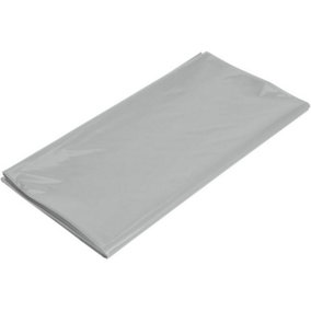 Amscan Plastic Party Table Cover Silver (One Size)
