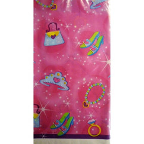 Amscan Plastic Princess Party Table Cover Pink/Blue (One Size)
