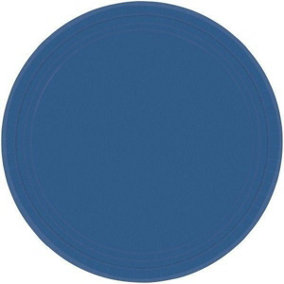 Amscan Round Party Plates (Pack of 8) Blue (One Size)