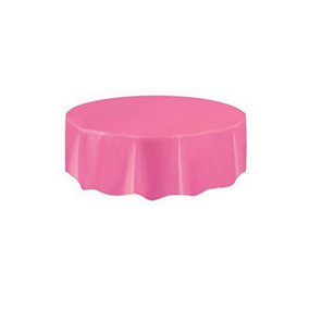 Amscan Round Plastic Party Tablecover Hot Pink (One Size)