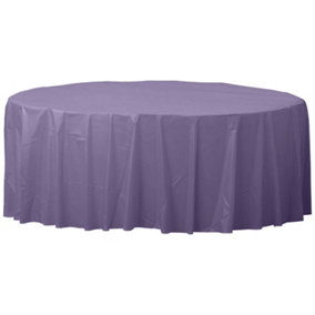 Amscan Round Plastic Party Tablecover Lavender (One Size)