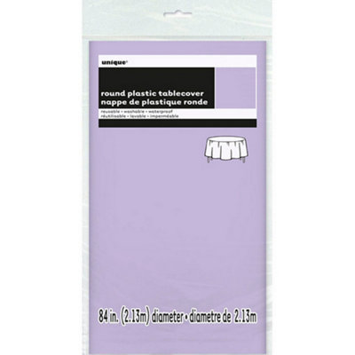 Amscan Round Plastic Party Tablecover Lavender (One Size)