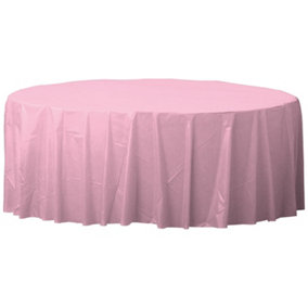 Amscan Round Plastic Party Tablecover Lovely Pink (One Size)
