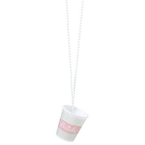 Amscan Shot Gl Bride Necklace White/Light Pink (One Size)