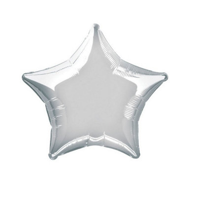 Amscan Star Foil Balloon Silver (One Size)