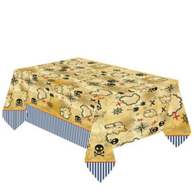 Amscan Treasure Island Paper Party Table Cover Sand (One Size)