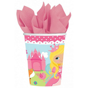Amscan Woodland Paper Princess Party Cup (Pack of 8) Multicoloured (One Size)