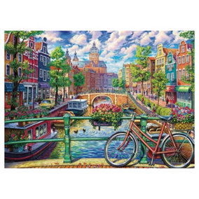 Amsterdam Canal Jigsaw Puzzle 1000 Pieces