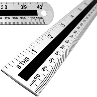 Amtech Aluminium Metal Ruler 1m 100mm