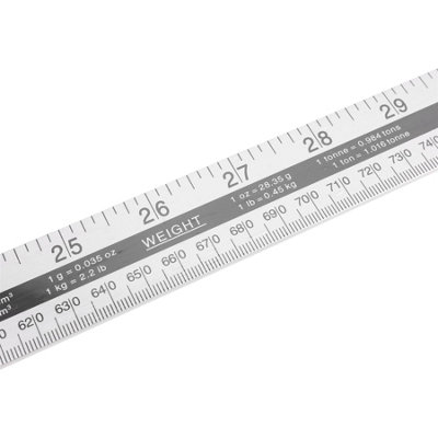 Amtech Aluminium Metal Ruler 1m 100mm