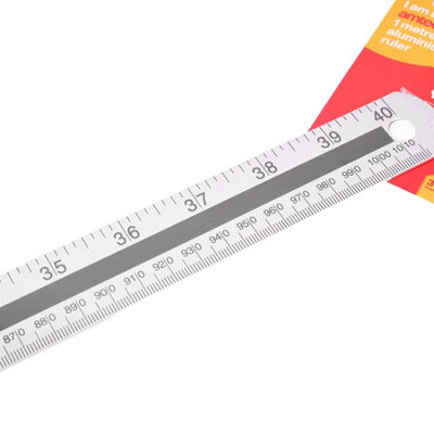 Amtech Aluminium Metal Ruler 1m 100mm
