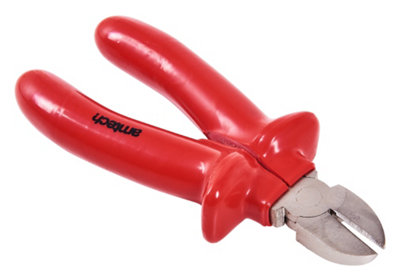 Amtech B0625 8" (200mm) Side Cutting Plier With Slip Guard Handle