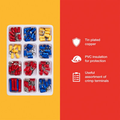 Amtech B3300 100 Piece assorted terminals