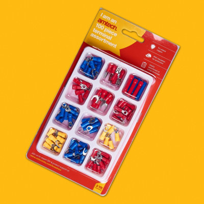 Amtech B3300 100 Piece assorted terminals