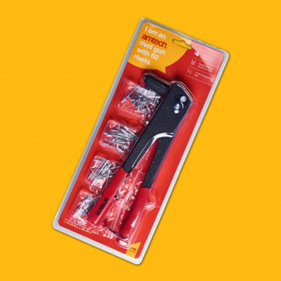 Amtech B3400 Rivet gun with 60 rivets