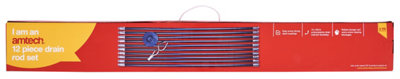 Amtech C3250 12 Piece drain rod set