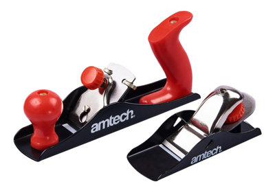 Amtech E0425 2 Piece wood plane set