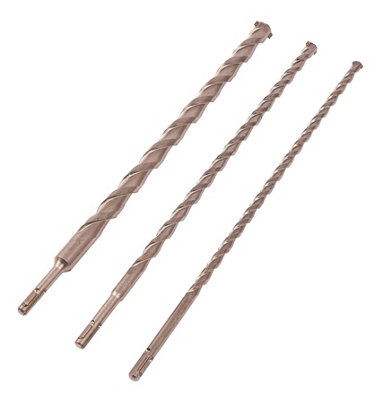 Amtech E0695 3 Piece 450mm (18") SDS drill bit set