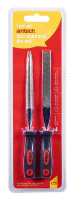 Amtech E1868 2 Piece diamond file set