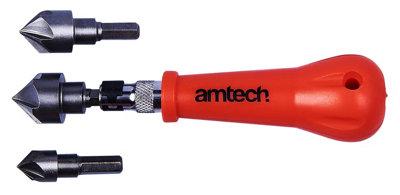 Am-Tech 3-teiliges Scharnier-Bohrer-Set F2825 – HSS-Bohrer Mit Sechskantschaft Für Präzise Führungslöcher