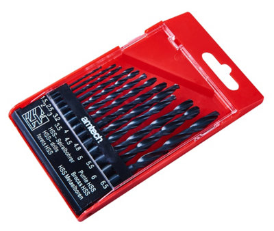 Amtech F1000 13 Piece high speed steel (HSS) drill set - small