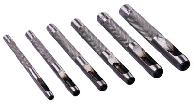 Amtech H1700 6 Piece hollow punch set