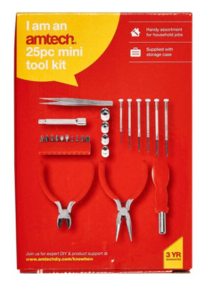 Amtech I0655 25 Piece mini tool kit