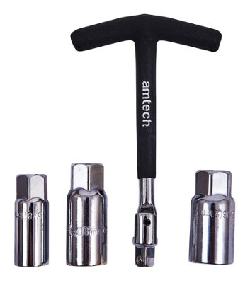 Amtech I3665 4 Piece T-bar spark plug wrench set