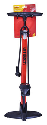 Amtech I9456 Bicycle Pump, Cycle Pump with Dual Adapter Head, Universal ...