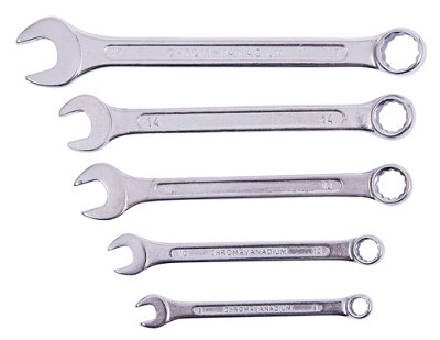 Amtech K0100 5 piece combination spanner set