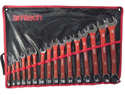Amtech K0550 16 piece combination spanner set