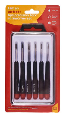 Amtech L0530 6pc Precision Torx Screwdriver Set, T5, T6, T7, T8, T9 ...
