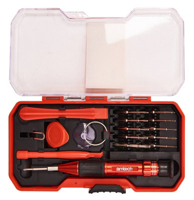 Amtech L0532 17 Piece precision phone and computer repair tool set