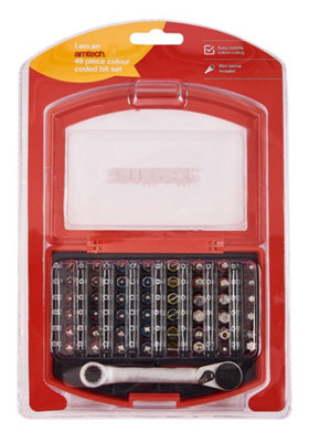 Amtech L3352 49 Piece colour coded bit set