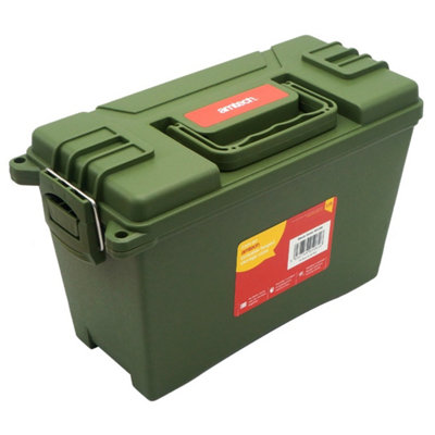 Amtech N0155 Lockable Toolbox, Weather-Resistant and Waterproof Storage Case with Twin Locking Points and 4Kg / 4.7L Capacity