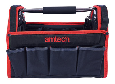 Amtech N0541 Tool Caddy with Tie Card, Open Tool Bag