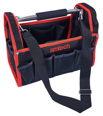 Amtech N0541 Tool Caddy with Tie Card, Open Tool Bag