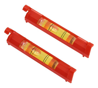 Amtech P4820 Line Level, 2-piece Impact Resistant Spirit Level, Ideal for Bricklaying, Tiling, Plumbing and Guttering