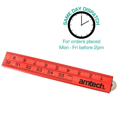 Amtech P5185 100cm Folding plastic rule
