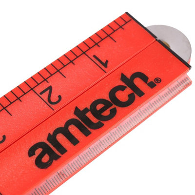 Amtech P5185 100cm Folding plastic rule