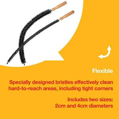 Amtech - Radiator Brush Set for Removing Dust, Dirt, and Debris to ...