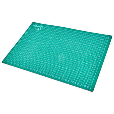 Amtech S0530 A3 Cutting Mat, Craft Cutting Board Non-Slip Surface For Fabric, Craft, Paper ,Clear