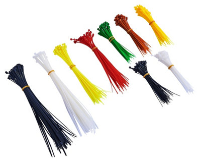 Amtech S0680 500 Piece assorted cable tie set