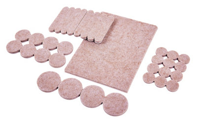 Amtech S5335 33 Self-adhesive felt floor protector pads